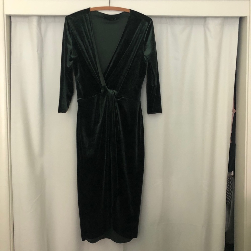 Green Velvet Zara Dress